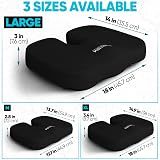 FORTEM Memory Foam Seat Cushion Non Slip Office Chair Pad view 2