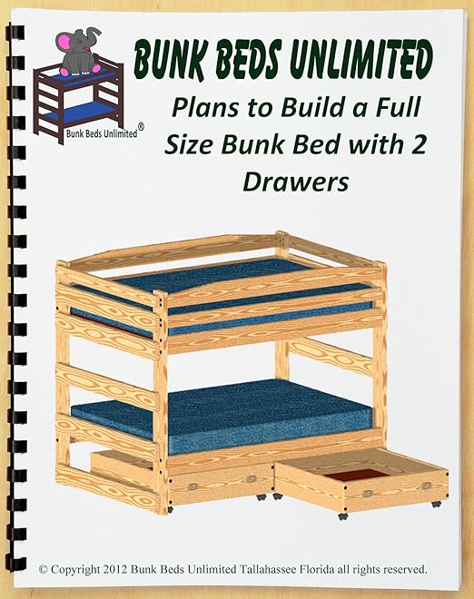 Bunk Bed Diy Woodworking Plan To Build Your Own Full Over Full