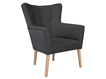Kooko Home Fauteuil Flamenco 1 Place Gris Foncé