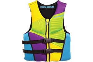 Airhead Gnar Kwick-Dry Neolite Flex Type III Life Jacket, US Coast Guard Approved, Secure Fit, Youth/Adult Sizes