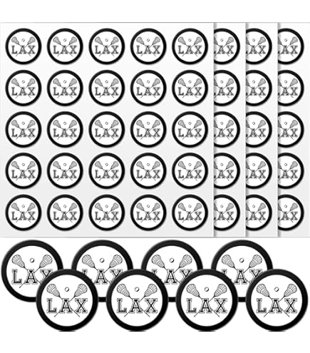 I Love Lacrosse Sticker Pack - 18 Planner Scrapbooking Crafting Decals 2 Inch Each