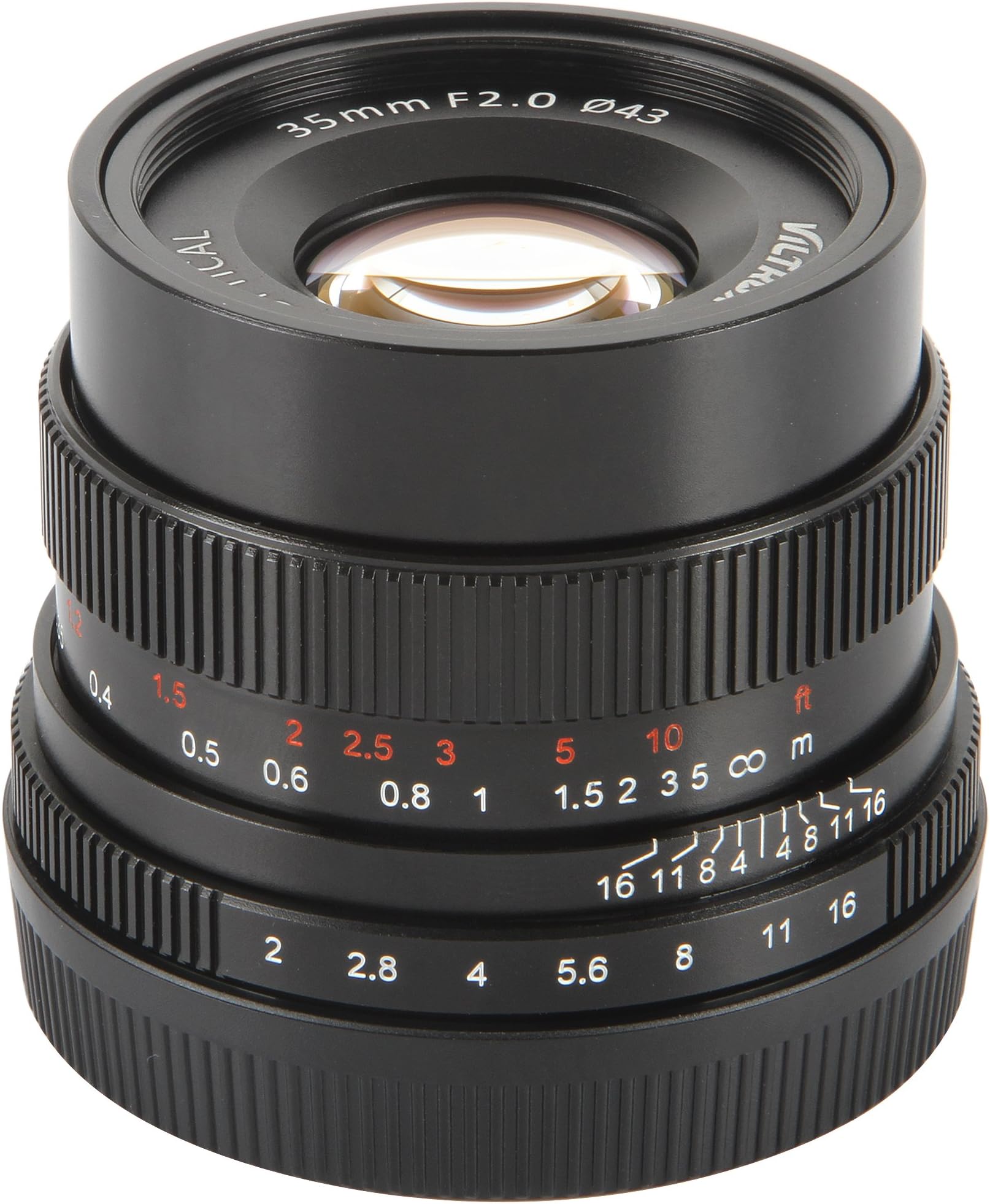 VILTROX FE 35mm f/2 F2.0-F16 Manual Focus Full Frame Lens Prime Fixed Lens for Sony E mount camera A7S II A7R II A7r A7 A6300 NEX7/6/5/3 , support Peak Focus (Black)