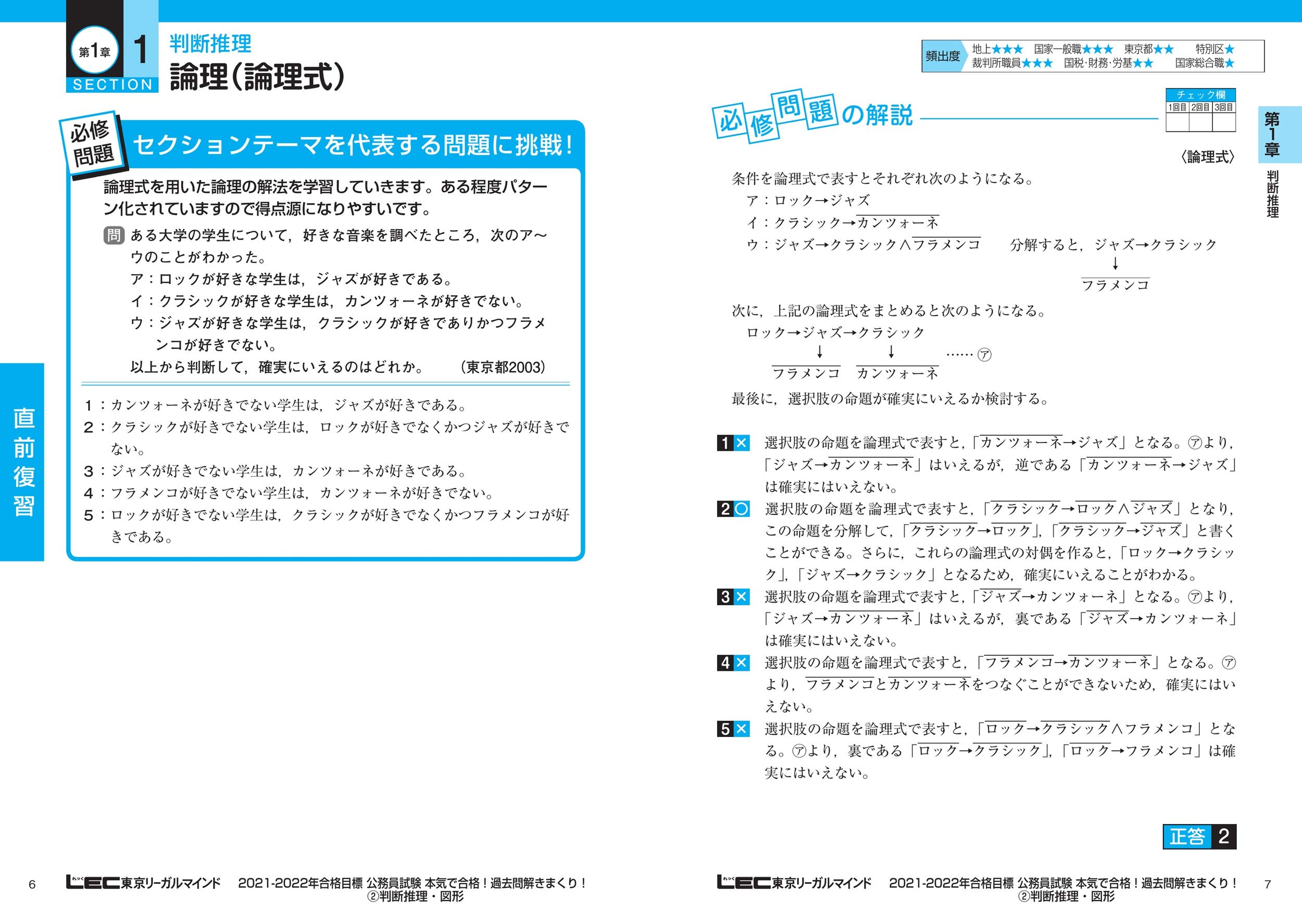 21 22年合格目標 公務員試験 本気で合格 過去問解きまくり 2 判断推理 図形 最新年度試験問題収録 公務員試験過去問解きまくりシリーズ Amazon Com Books