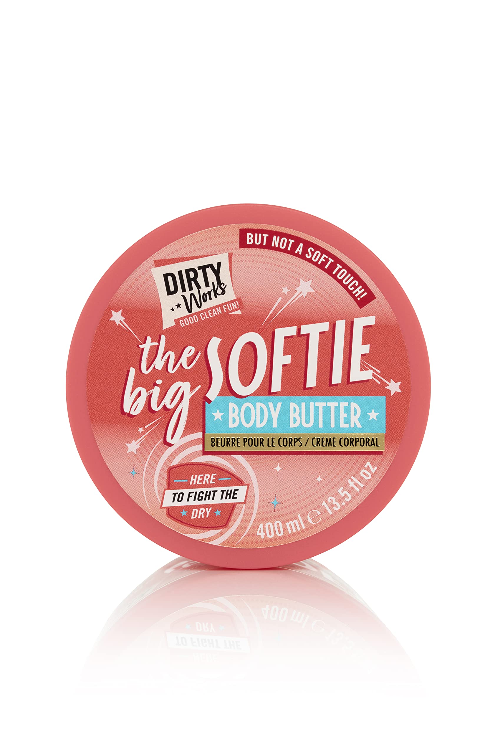 Dirty Works | The Big Softie Signature Body Butter | Shea Butter & Almond Oil | 400ml | Deep Nourishment & Long-Lasting Hydration