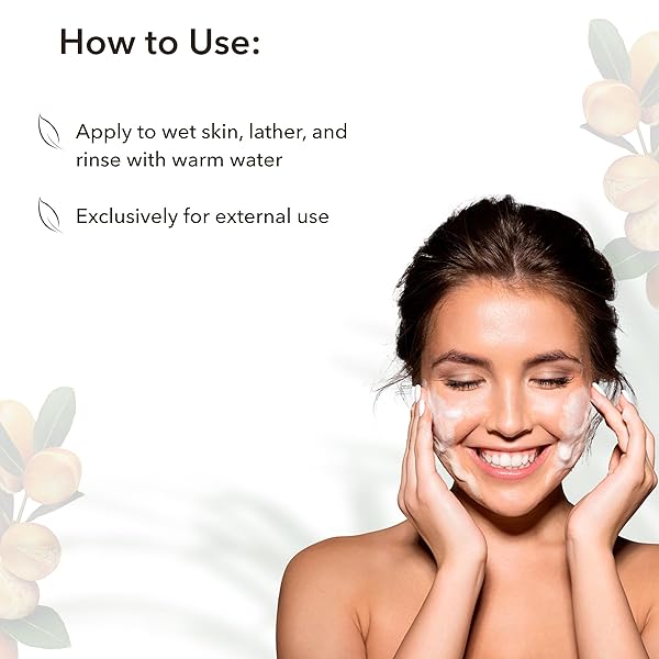 FOAMING FACIAL CLEANSER WITH ORGANIC ARGAN OIL – 98.6% NATURAL, VEGAN, REVITALIZING & NOURISHING ORGANIC ARGANA, ANTI-AGING, REMOVES IMPURITIES, 5.1 FL OZ – ECOLATIER