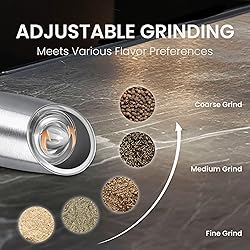 BELRIGO Rechargeable Salt And Pepper Grinder Set