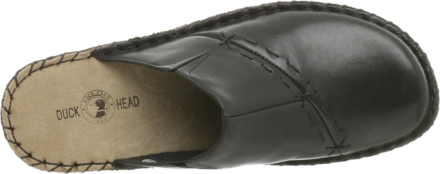 duck head leather comfort clogs