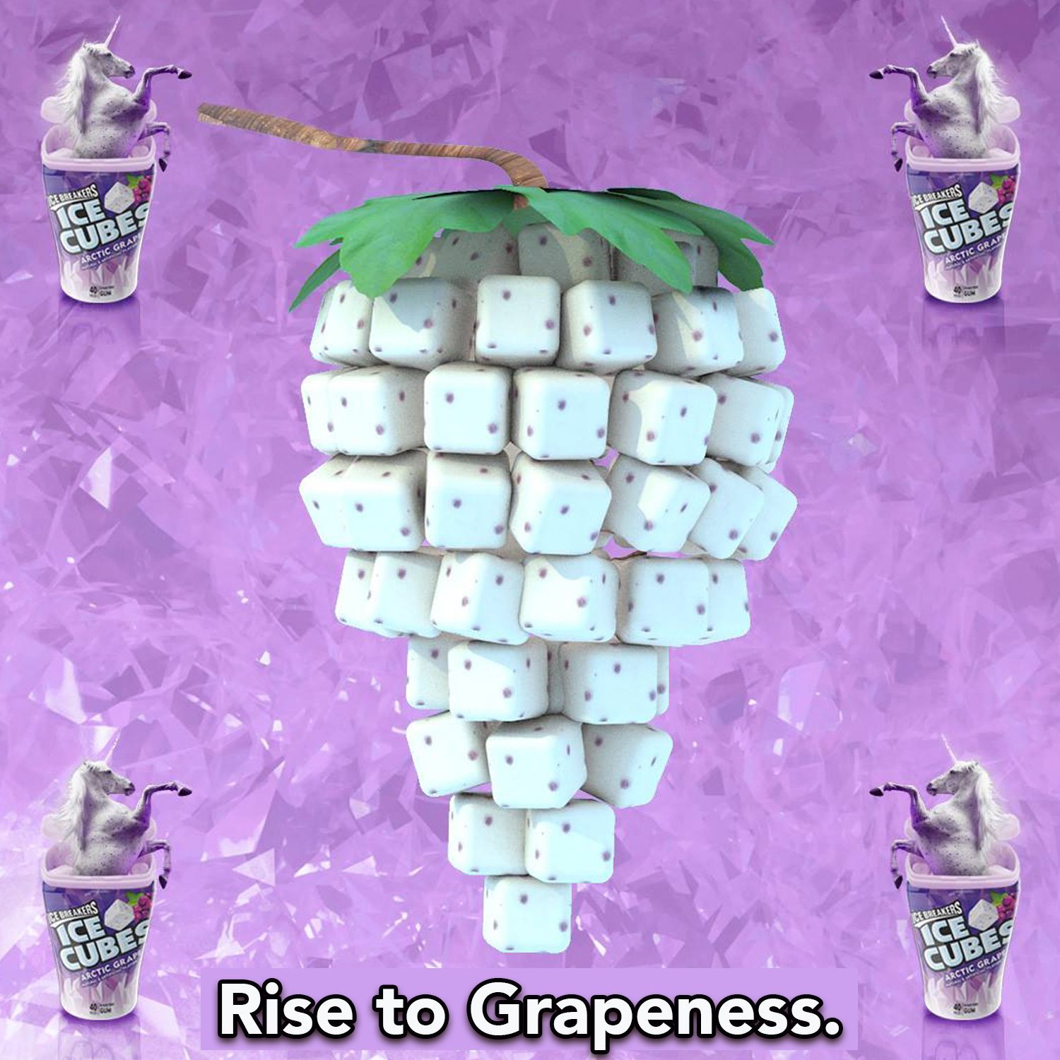 ICE BREAKERS ICE CUBES Sugar Free Xylitol Gum, Arctic Grape, 40 Piece (Pack of 4), Purple, 40 count (Pack of 4) - Image 4