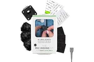 BUBBLEBEE INDUSTRIES Bubblebee Mic Hiding Kit for RODE Lavalier II & RODE Wireless Pro Accessories -Microphone Hiding, Noise & Wind Reduction Dead Cat for Content Creators, Videographers, Audio Engineers&Filmmakers, Black