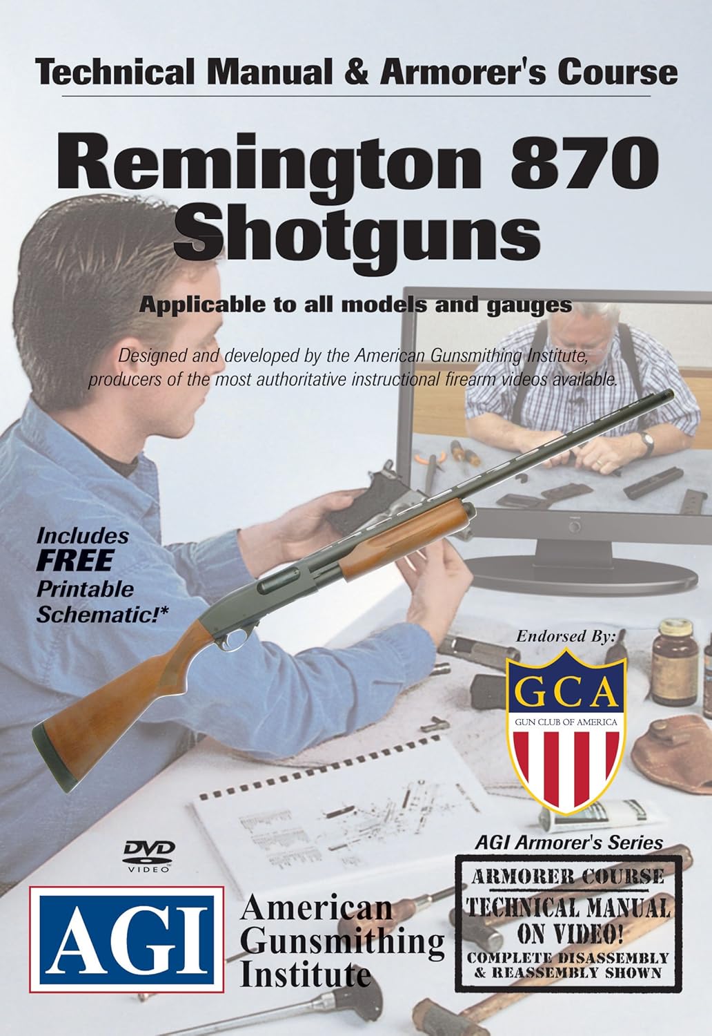 Amazon.com : American Gunsmithing Institute Armorer's Course Video on DVD  for Remington 870 Shotgun