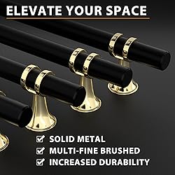 OYX 24Pack 5inch Matte Black Drawer Pulls Kitchen