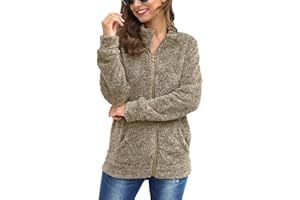 For G and PL Women's Long Sleeve Full Zip Soft Warm Fleece Jacket