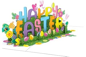 Lovepop Play Happy Easter Pop Up Card - 3D Card, Easter Card, Easter Greeting Card, 3D Easter Cards, Religious Easter Cards, Easter Bunny Card, 3-D Easter Cards, Pop Up Greeting Cards
