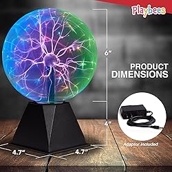 7-Inch Colorful Plasma Ball – Tesla Coil Globe