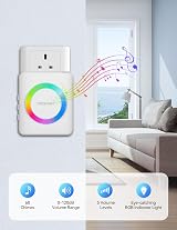 TECKNET Wireless Doorbell 3 Receivers 400m RGB Light IP65 60 Chimes 5 Volume view 2