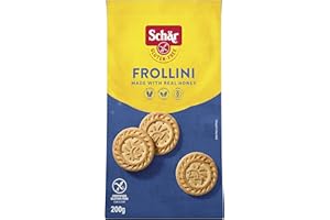 Schar Frollini Gluten-Free Shortbread Cookies - Non GMO, Lactose Free, Preservative Free, 200g