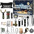 Survival Kit Advent Calendar for Men - Essential Outdoor Tools for Adult Teen 24 Days Christmas Countdown - 24 Outdoor Gadget