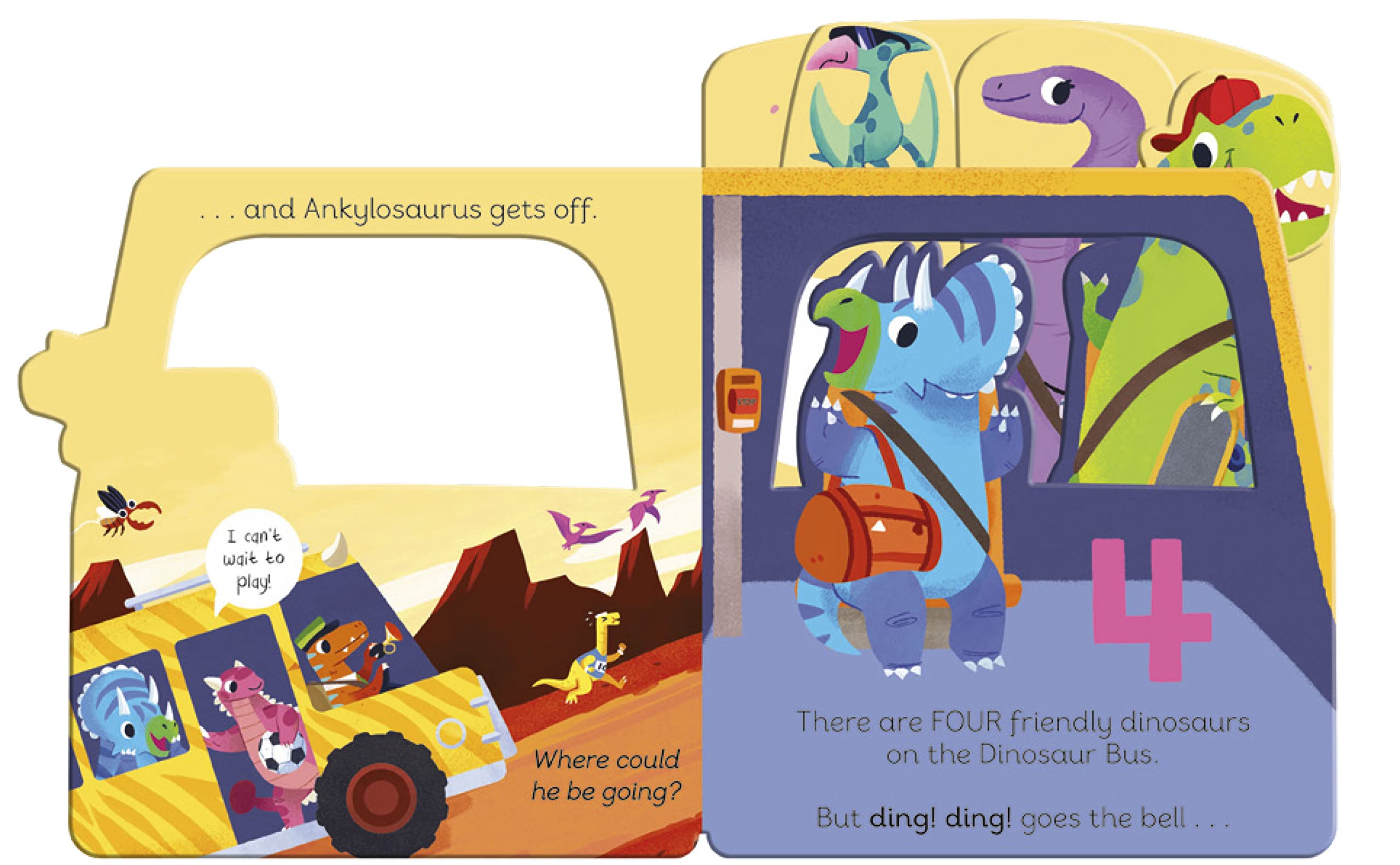 Dinosaur Bus: A shaped countdown book