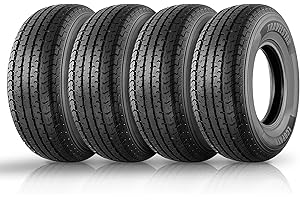 Set of 4 Travelstar Ecopath ST New Premium Trailer ST225/75R15 10 Ply 117/112M Load Range E Radial Trailer Tire (Tire Only)