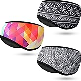 Geyoga 3 Pcs Ear Warmer Headband Winter Ear Muffs Running Sport Full Cover Headbands for Men Women Ski Running Cycling Outdoor
