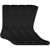 Dr. Scholl's mens Diabetes & Circulator Socks - 4 & 6 Pair Packs - Non-binding Moisture Management