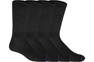 Dr. Scholl's Men's Diabetes & Circulator Socks, Black, 13-15