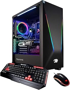 iBUYPOWER Pro Gaming PC Computer Desktop TracePro 117i (Intel Core i7-9700K 3.6Ghz, NVIDIA GeForce RTX 2060 Super 8GB, 16GB DDR4 RAM, 1TB SSD, Liquid Cooled, WiFi, Windows 10, VR Ready) Black