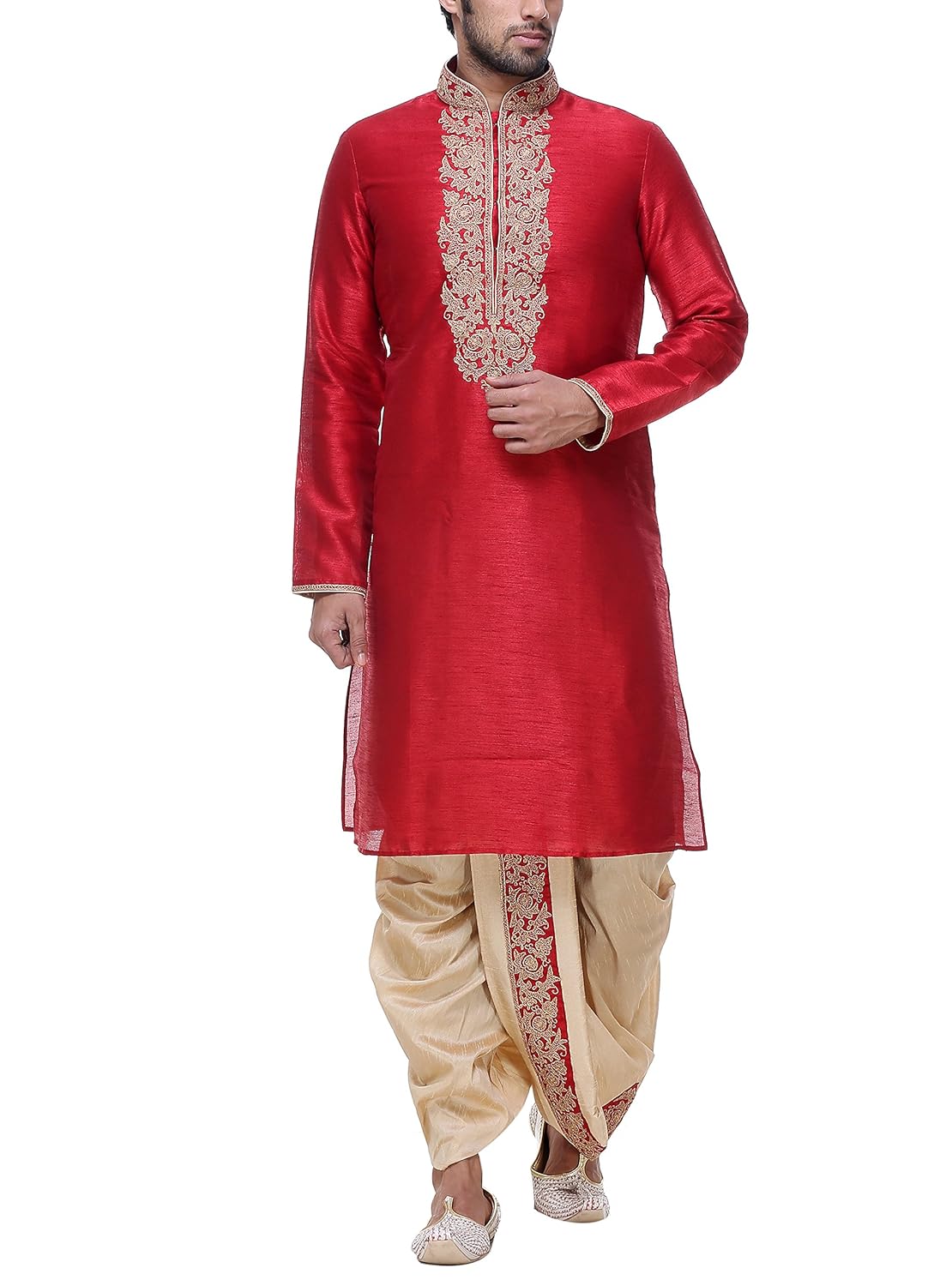 indian poshakh men's silk kurta pyjama