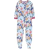 Carter's Big Girls Footed Microfleece PJ's Sleeper Pajamas