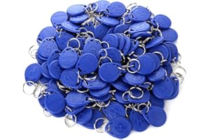 ARTYEA 100pcs 125khz Wholesale New RFID Proximity Id Card Token Tags Key Keyfobs (Blue)