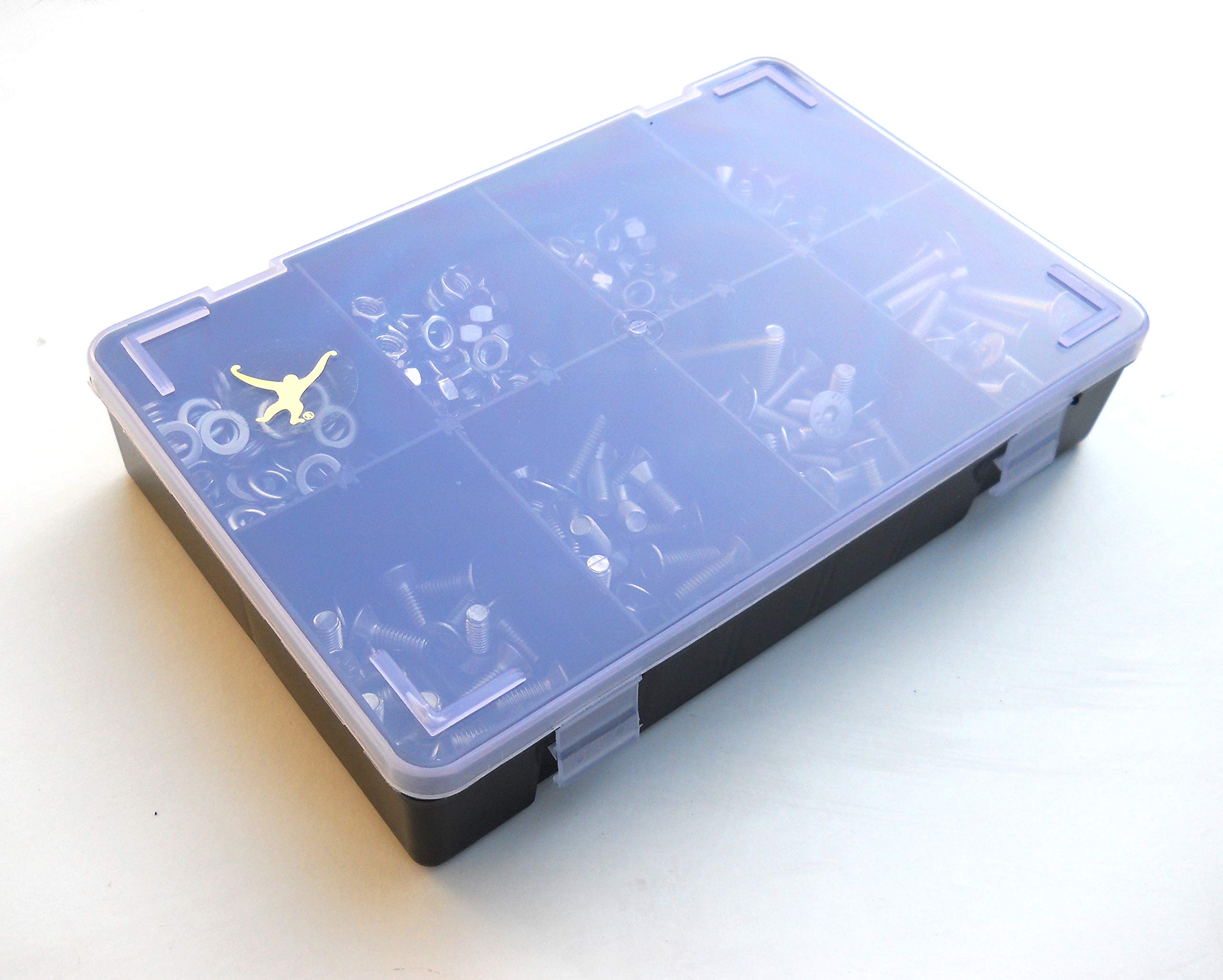 300 Assorted M6 Allen Socket Countersunk Machine Screws/Bolts, Nuts & Washers | DIN 7991 | A2-70 (304) Stainless-Steel