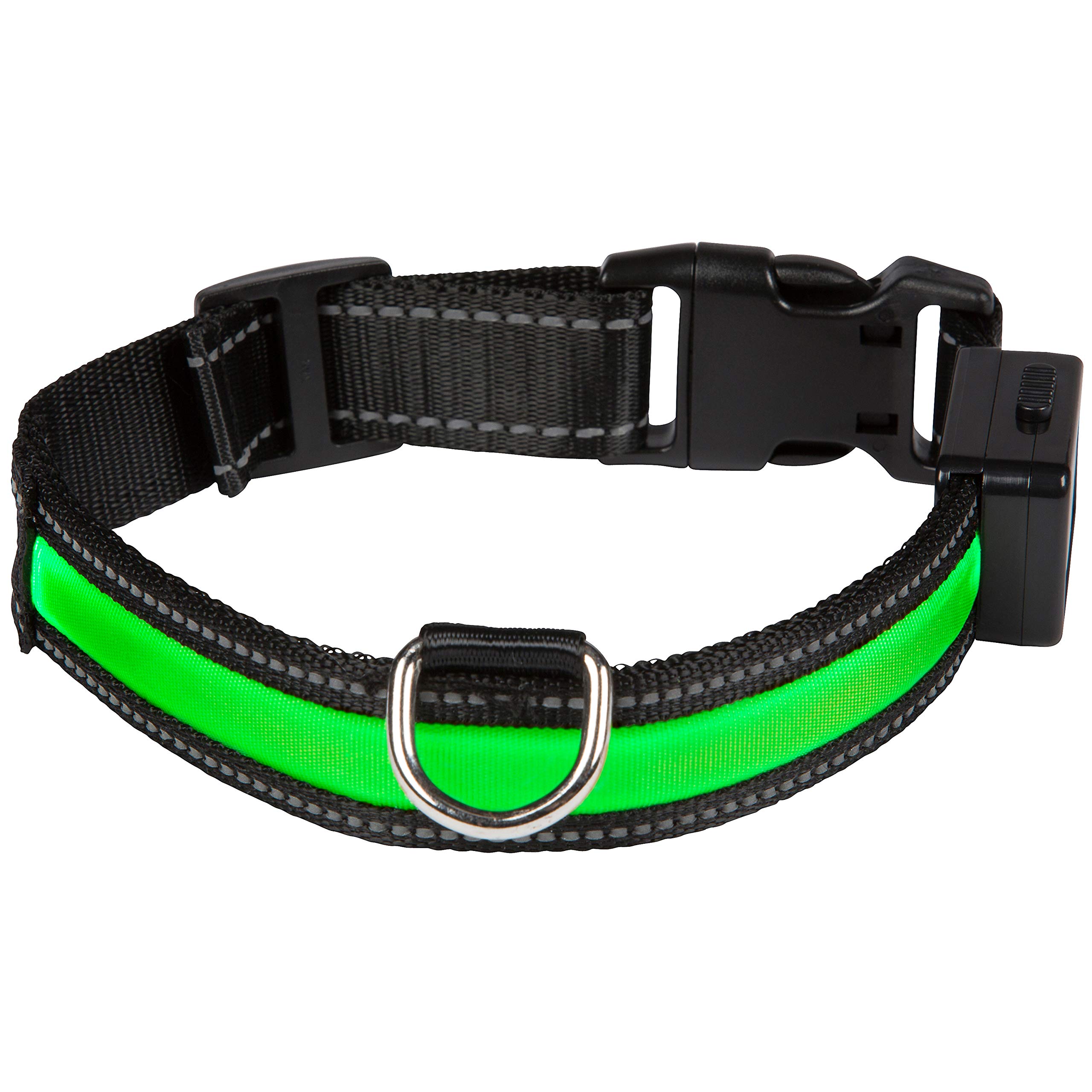 EYENIMAL USB Light Collar, Large, Green