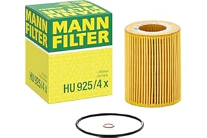Mann Filter HU 925/4 x Cartridge Oil Filter Replacement with Oil Drain Plug Gasket Compatible With BMW 320i (2001-2005), 323Ci (2000), 323i (1997-2001), 323is (1998-1999), 325Ci (2001-2006)