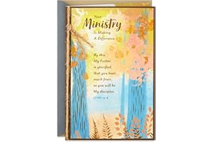 HALLMARK Dayspring Religious Thank You Card for Minister (Making a Difference) for Clergy Appreciation Day, Encouragement, Birthday
