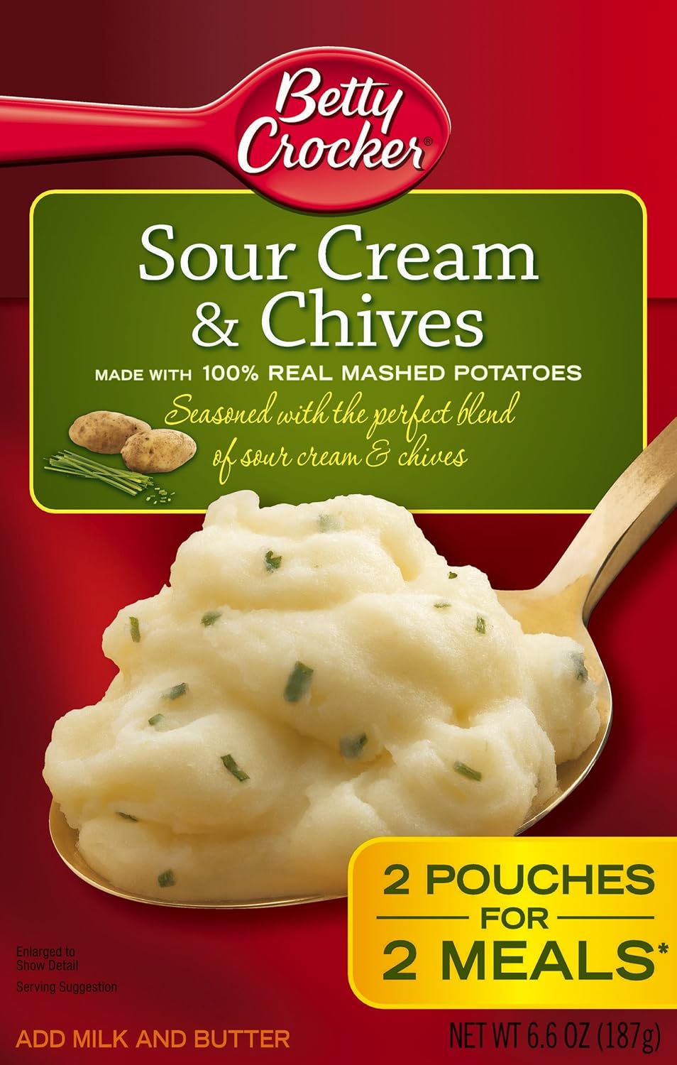 Betty crocker sour Cream&chives mashed potatoes - 2 ct (016000274419)