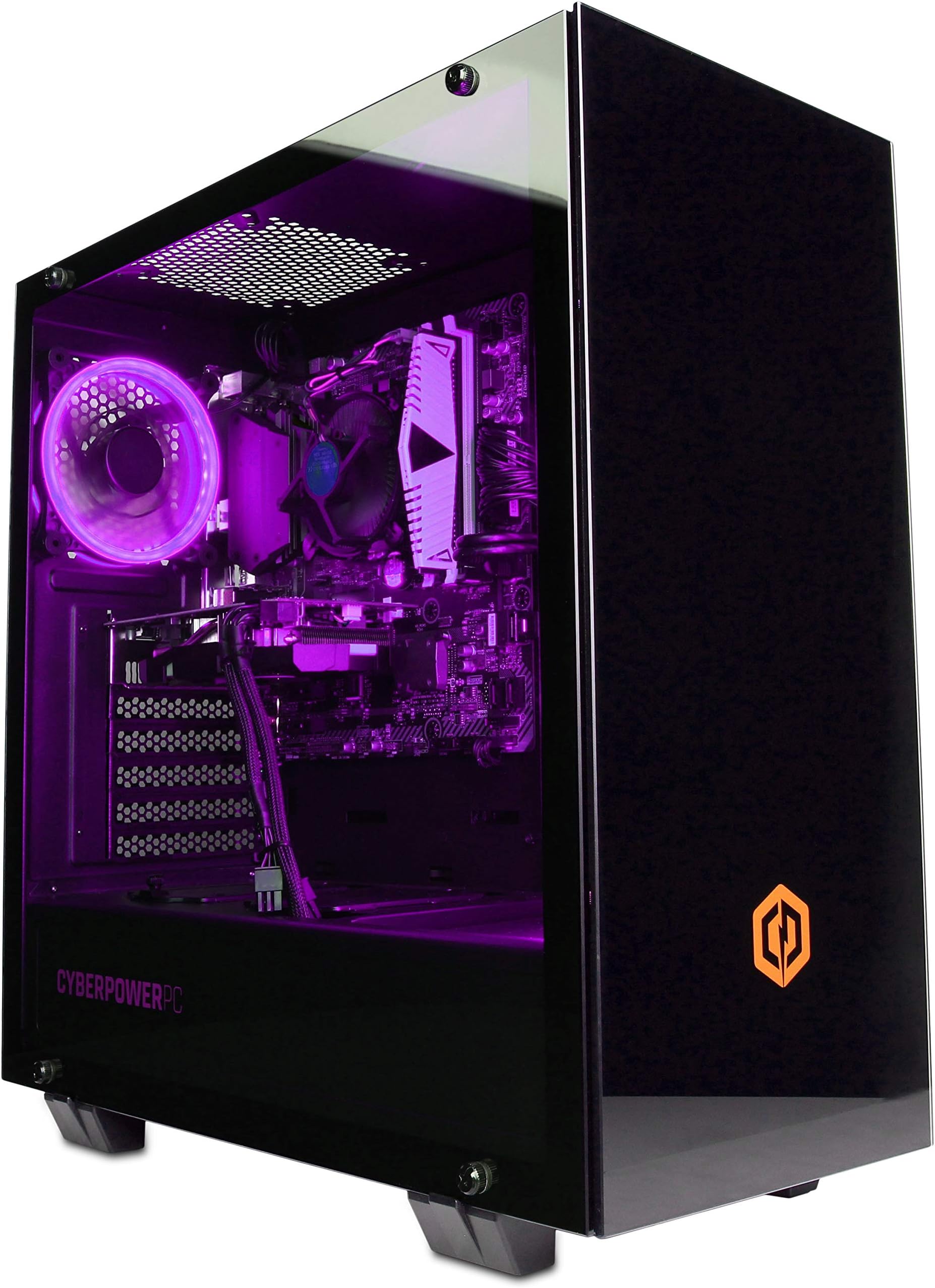 CyberpowerPC Contender 1060 RGB Gaming PC - Intel Core i3-8100, Nvidia GeForce GTX 1060 6GB, 8GB DDR4 RAM, 1TB HDD, 400W 80+ PSU, Wifi, Windows 10, Onyxia Case
