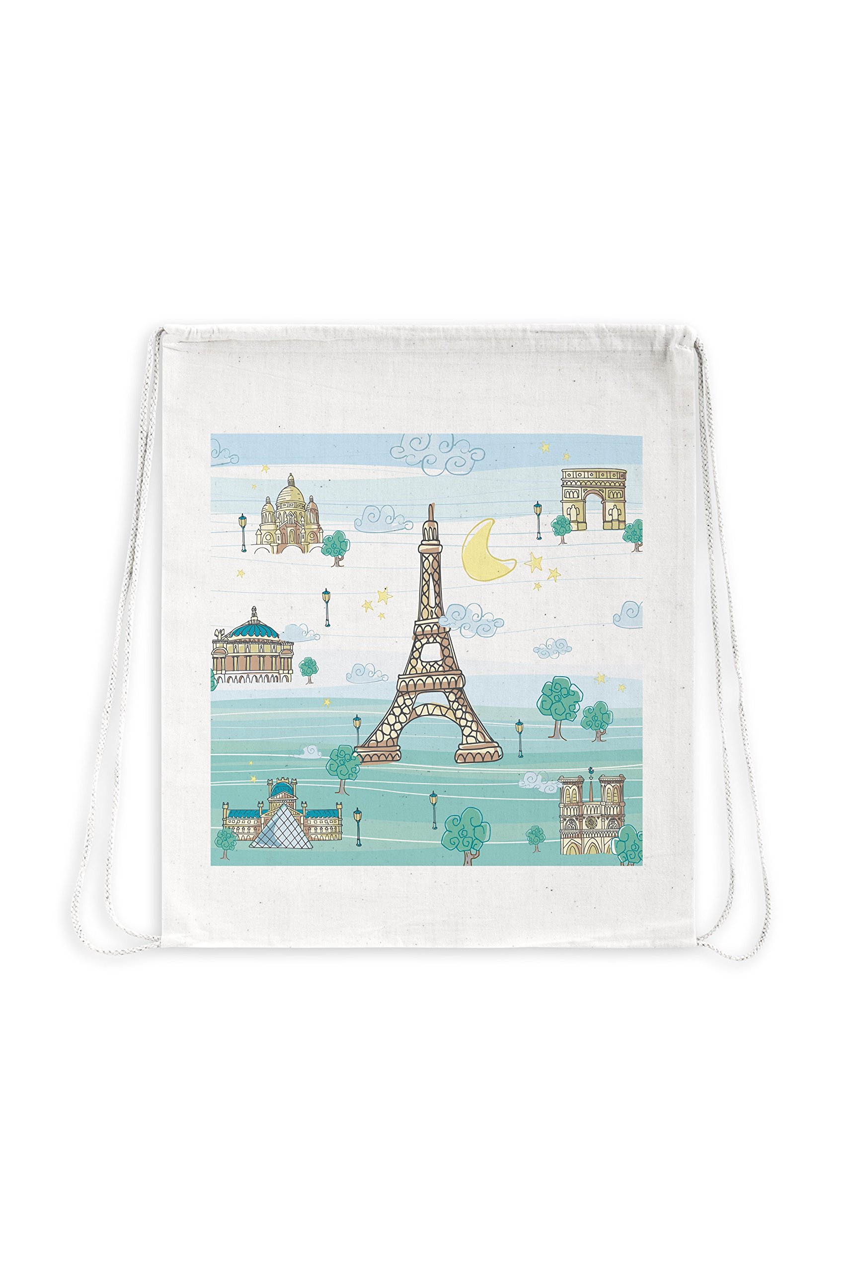 Eiffel Baby France – Backpack, 37 x 41 cm, Blue/Green