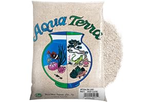 NATURE'S OCEAN Aqua Terra Aquarium Natural Tan Sand, 5 lbs - Optimal pH Balance, Enhanced Water Clarity, Natural Aesthetic Appeal, Easy Maintenance, Eco-Friendly Health