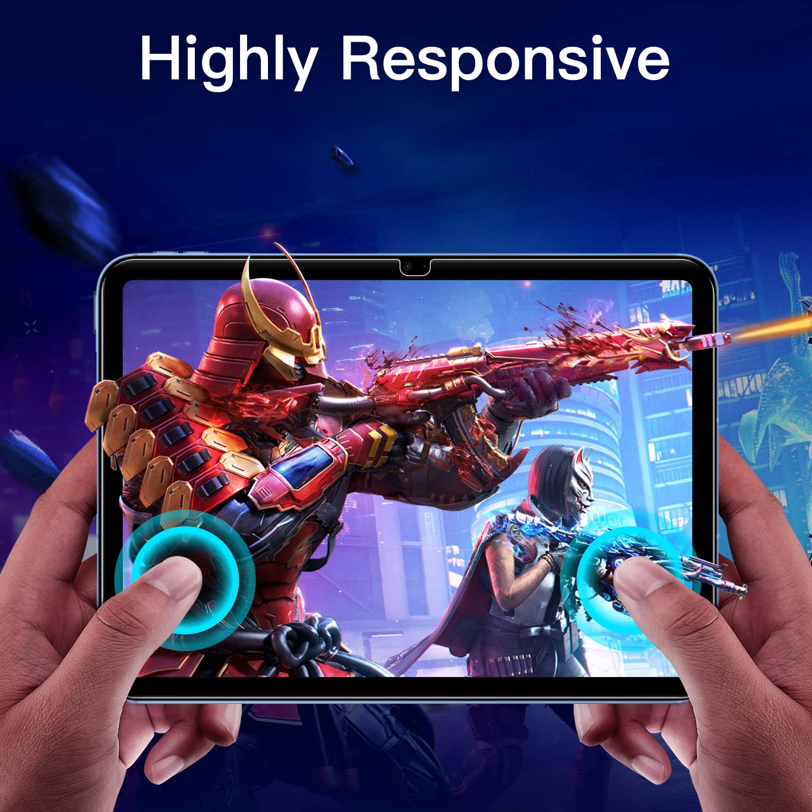 JETech Screen Protector for iPad (A16) 11th/10th Generation (2025/2022), 9H Tempered Glass Film, HD Clear, 2-Pack