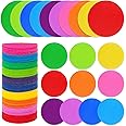 IKAYAS 100 Pcs Carpet Spots Markers Carpet Circles Carpet Dots Markers for Kids Preshool Classroom Social Distancing, Carpet Floor Dots Carpet Markers for Classroom Decoration