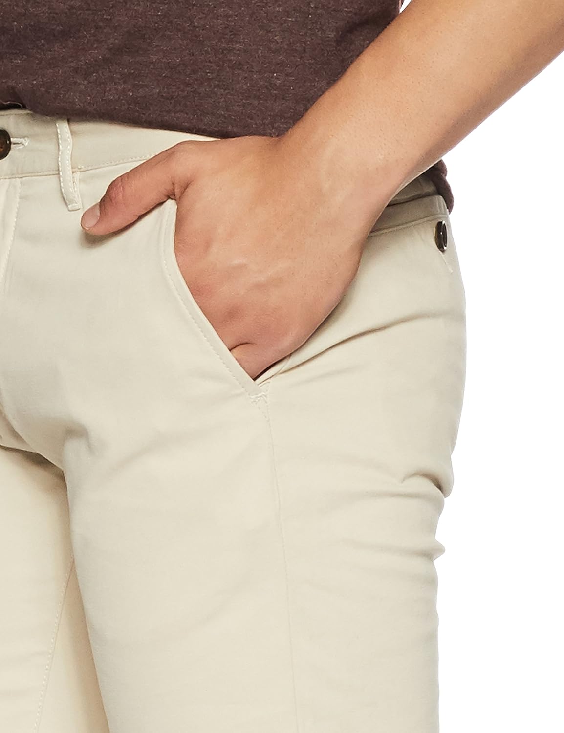 arrow sports men's straight fit casual trousers