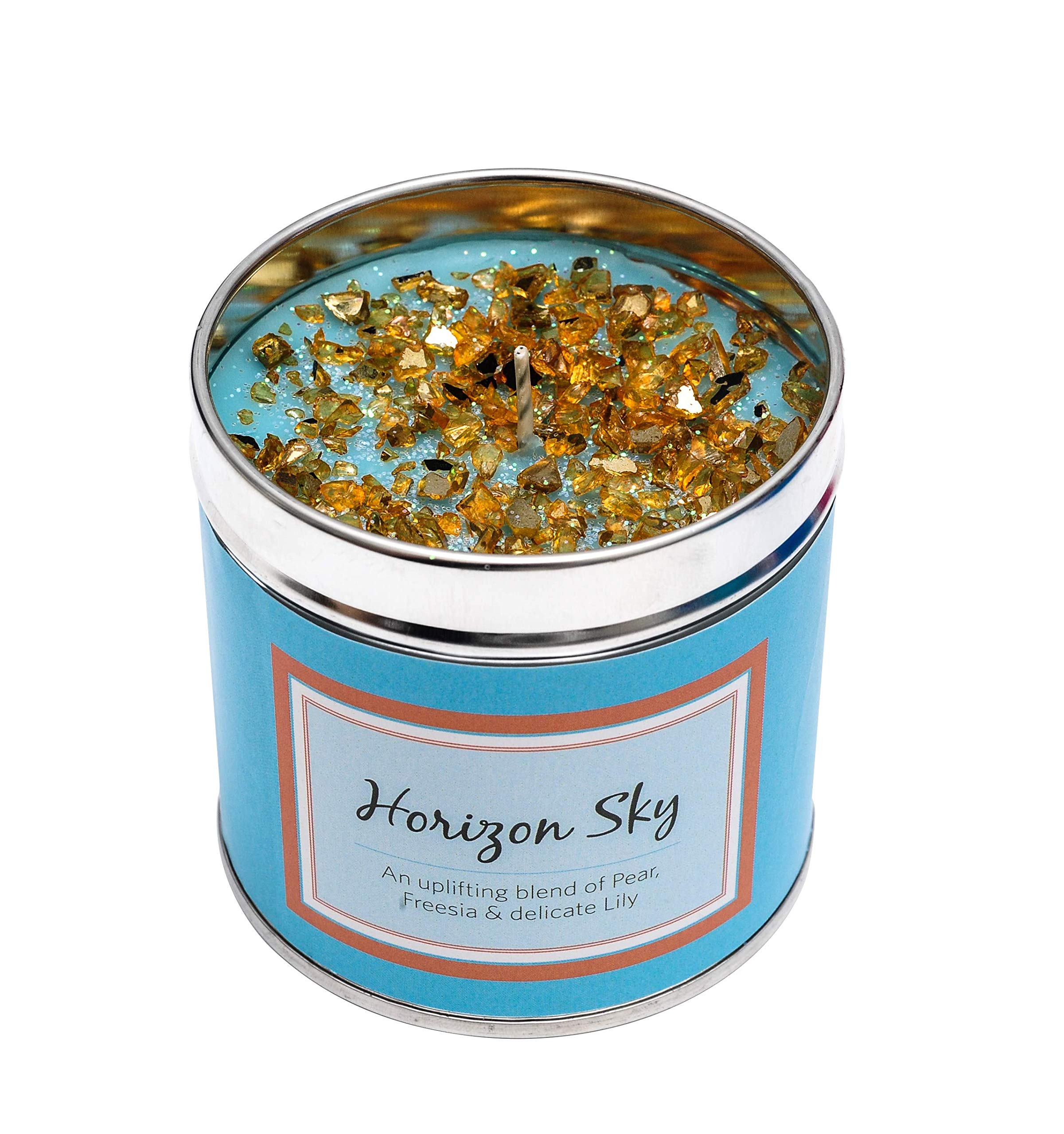 Best Kept Secrets Seriously Scented Sparking Candles in tin Horizon Sky