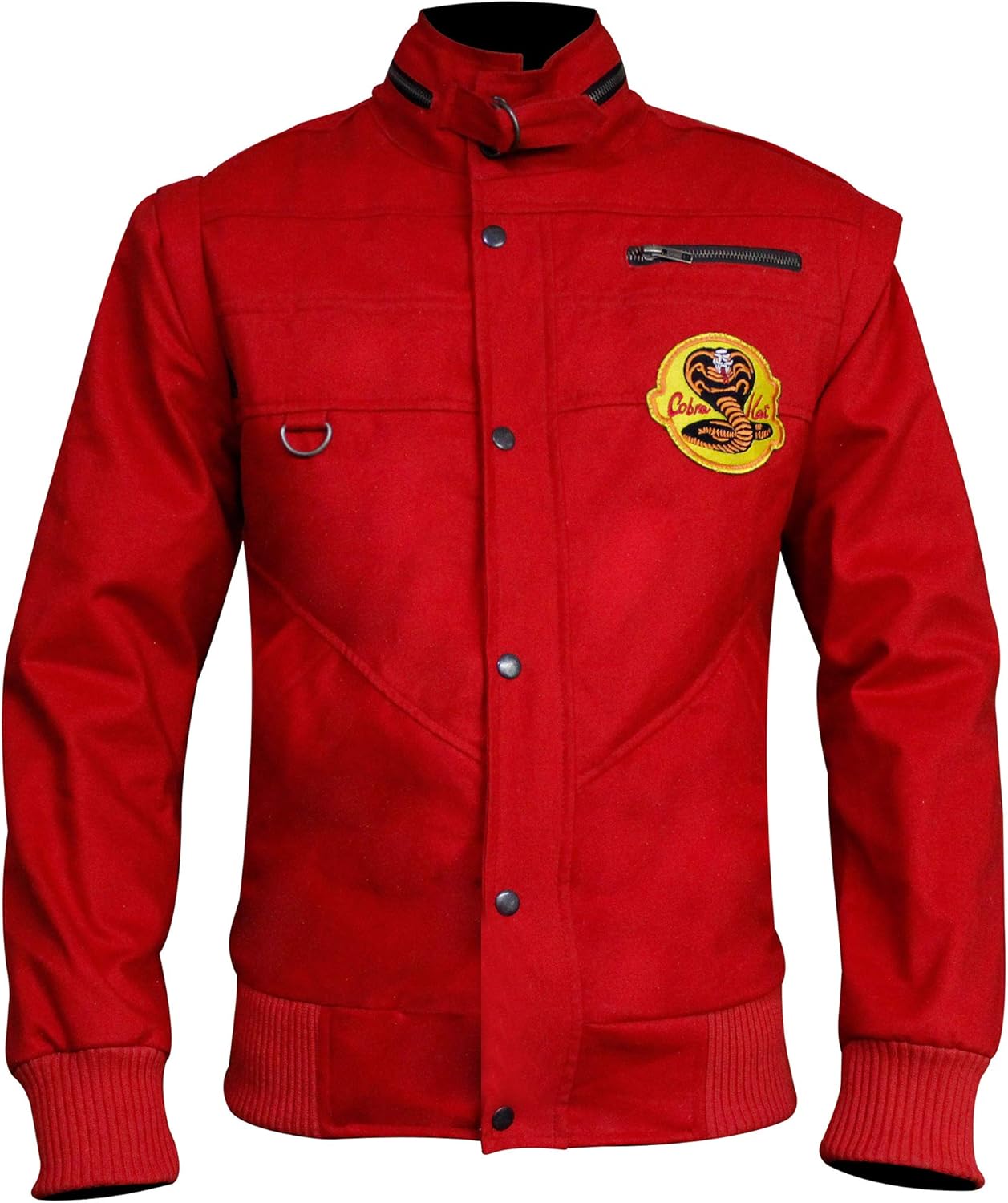 Cobra Kai Red Cotton Jacket Johnny Lawrence Jacket Kid Karate Costumes Clothing