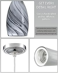 Adjustable 3 Pack 1 Light Indoor Mini Hanging