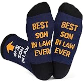 Veachog Funny Gifts for Son In Law Gifts from Mother In Law - Cool Best Gift for Son In Laws Socks - Favorite Future Best Sons In Laws Birthday Wedding Gift Ideas