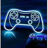 Motion Sensor Gamer Neon Sign Neon Light for Boys Room, Game Controller LED Sign for Gaming Room Decor,Neon Signs USB-Powered With Auto-on/off Switch,Gamer Gifts for Teens,Boys,Kids(16 * 8.7inches)