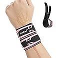 HiRui Wrist Brace Wrist Wrap for TFCC Tears, Ultra-thin Compression Wrist Strap Wrist Support for Workout Basketball Tennis Weightlifting Tendonitis Carpal Tunnel Syndrome-Adjustable (Pink, 1 Pack)