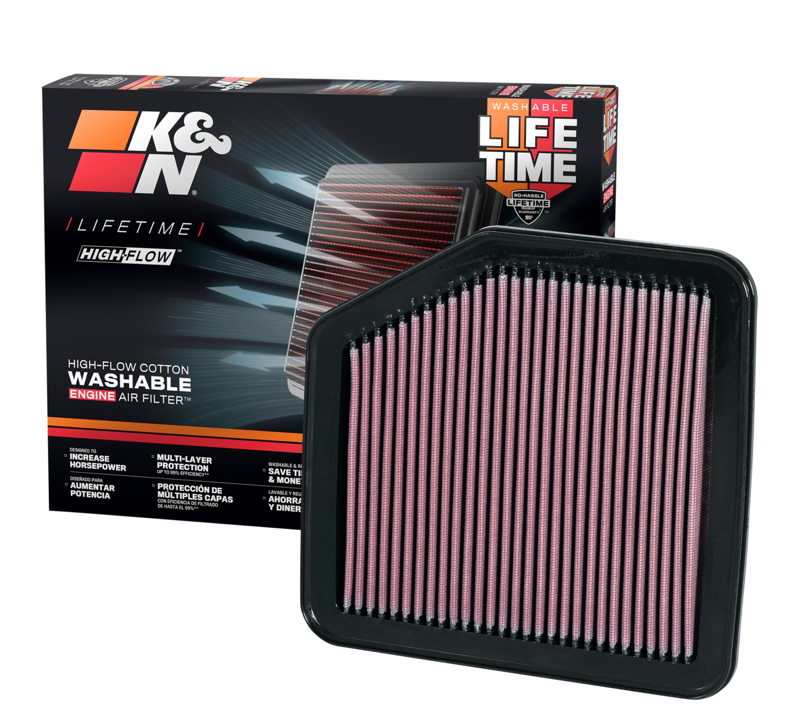K&N Engine Air Filter: High Performance Premium Washable Replacement Filter: Compatible 2004-2015 Toyota/Lexus (Crown Royal, Rav4, Reiz, Mark X, IS 250, IS 350, IS 220, GS 350, IS 300, GS430) 33-2345