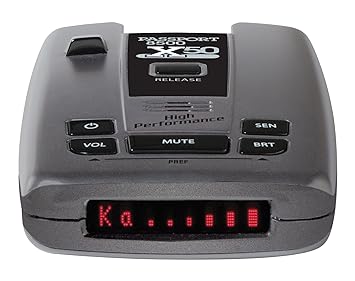 Escort Passport 8500X50 Black Radar Laser Detector, w Bluetooth and SmartCord USB, Red Display