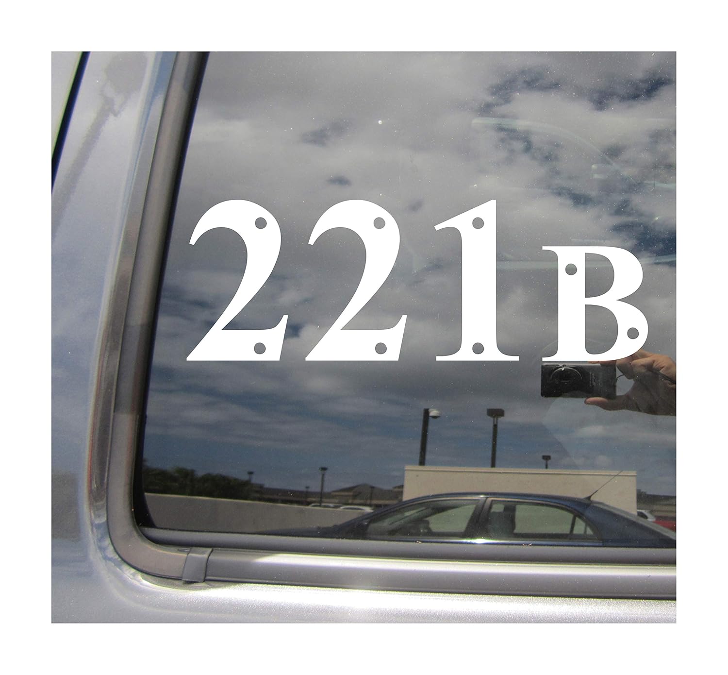 Right Now Decals 221B Sherlock Holmes Baker Street - Cars Trucks Moped Helmet Hard Hat Auto Automotive Craft Laptop Vinyl Decal Store Window Wall Sticker 10003
